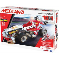 MECCANO Kit Set AUTO DA CORSA Race Car 10 Modelli IN 1 Costruzioni ORIGINALE 6060104 