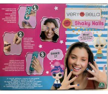 SHAKY NAILS Kit Decorazione UNGHIE Originale VERY BELLA Giochi Preziosi ITALIANO