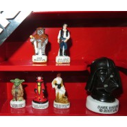 STAR WARS Limited Edition PORTRAITS  French Set 9 Cute PORCELAIN Mini Figures COFFRET 