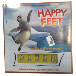 HAPPY FEET Limited Edition Raro SET 10 Mini FIGURE 3cm Porcellana FEVES Francia