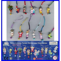 RARE Set 10 FIGURES Danglers LOONEY TUNES Tomy Japan GOSSAMER FOGHORN SPEEDY TAZ 