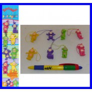 Set 8 TELETUBBIES Dangler 2cm PO LAA-LAA TINKY WINKY DIPSY NOO-NOO 