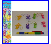 Set 8 TELETUBBIES CIONDOLI 2cm PO LAA-LAA TINKY WINKY DIPSY NOO-NOO