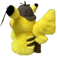 PIKACHU Detective Pikachu PELUCHE 32cm Pokemon CON CAPPELLO DA DETECTIVE Originale 