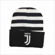 BERRETTO INVERNALE Cuffia BIANCONERO RigheOriginale JUVENTUS Logo JJ Ufficiale 