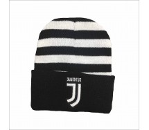 BERRETTO INVERNALE Cuffia BIANCONERO RigheOriginale JUVENTUS Logo JJ Ufficiale 