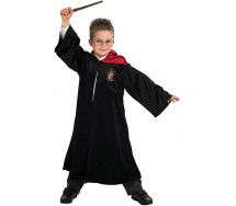 HARRY POTTER Set Kit Costume Carnevale MANTELLO OCCHIALI BACCHETTA Bambino Originale RUBIE'S 