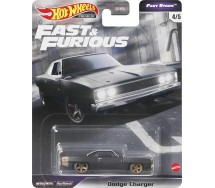 FAST AND FURIOUS Die Cast Modellino Auto DODGE CHARGER Dusty Black Scala 1:64 6cm Hot Wheels GBW75 