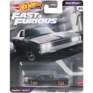 FAST AND FURIOUS Die Cast Modellino Auto DODGE CHARGER Dusty Black Scala 1:64 6cm Hot Wheels GBW75 