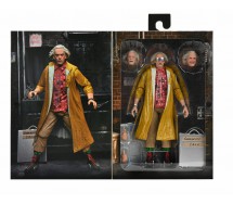 FIGURA Ultimate DOCTOR Doc BROWN con VALIGETTA SOLDI CASH 20cm da RITORNO AL FUTURO Originale NECA