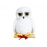 PLUSH 16cm EDVIGE Hedwig OWL WITH LETTER of HARRY POTTER Top Quality ORIGINAL Warner Bros FAMOSA