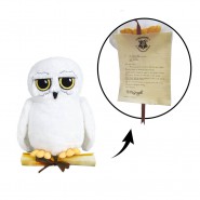 PLUSH 16cm EDVIGE Hedwig OWL WITH LETTER of HARRY POTTER Top Quality ORIGINAL Warner Bros FAMOSA