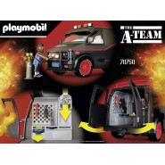 Playset FURGONE VAN A-TEAM con 4 FIGURE Originale PLAYMOBIL 70750 Collectors