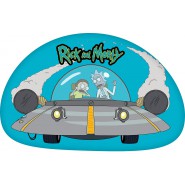  RICK e MORTY in AUTO Cuscino blu 40x40cm Originale UFFICIALE CARBOTEX