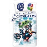 AVENGERS Single Bed Set 6 Characters Iron Man Captain America Hulk Original DUVET COVER 140x200cm Cotton OFFICIAL MARVEL