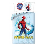 SPIDERMAN Set Letto COPRIPIUMINO 140x200cm COTONE Ufficiale MARVEL Originale