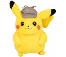 PIKACHU Detective Pikachu PELUCHE 20cm Pokemon CON CAPPELLO DA DETECTIVE Originale 