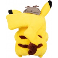 PIKACHU Detective Pikachu PLUSH 20cm Pokemon WITH DETECTIVE HAT Original