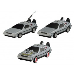 Set 3 Figures Exceed Model BACK TO THE FUTURE 1, 2, 3 DeLOREAN Original Gashapon BANDAI JAPAN