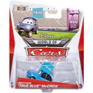 CARS 2 Disney Pixart Die Cast Modellino Auto MATTHEW TRUE BLUE Scala 1:55 5cm Mattel BHP27