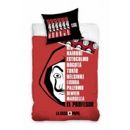 LA CASA DE PAPEL original Netflix Duvet Cover 140x200cm + 70x90cm Cotton ORIGINAL CARBOTEX