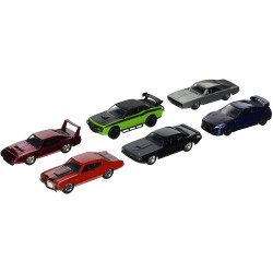 FAST FURIOUS Set 6 Modelli AUTO DieCast WAVE 2 Scala 1/55 Dom Letty Brian JADA