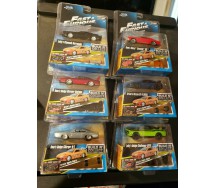 FAST FURIOUS Set 6 Modelli AUTO DieCast WAVE 2 Scala 1/55 Dom Letty Brian JADA