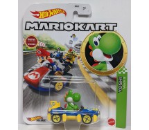 Die Cast Modellino KART di YOSHI versione MACH 8 da SUPER MARIO KART Scala 1:64 5cm Hot Wheels