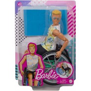 Doll KEN WITH WHEELS CHAIR Barbie Fashionistas GWX93 Original Mattel