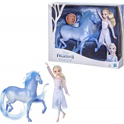 BOX 2 Figure ELSA e Cavallo NOKK da FROZEN Originale HASBRO E6857
