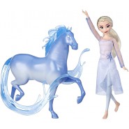 BOX 2 Figure Grandi ELSA 30cm e Cavallo NOKK da FROZEN Originale HASBRO E5516