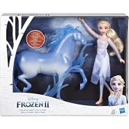BOX 2 Figure ELSA e Cavallo NOKK da FROZEN Originale HASBRO E6857