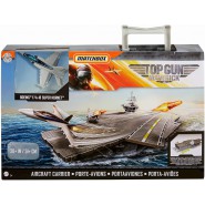 Playset AIRCRAFT CARRIER TOP GUN With Plane F-18 Maverick MATCHBOX Mattel GNN28