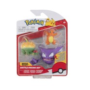 POKEMON Box 3 FIGURES 5-8cm APPLETUN + HAUNTER + CHARMANDER Battle Figure Set Original JAZWARES