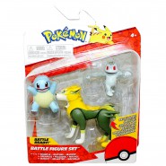 POKEMON Box 3 FIGURES 5-8cm SQUIRTLE + BOLTUND + MACHOP Battle Figure Set Original JAZWARES