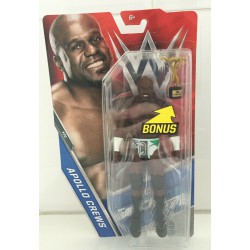 APOLLO CREWS con BONUS SLAMMY Figura Action 15cm WWE Superstar Wrestling Originale Mattel DXF79