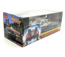 Modello METALLO 1/18 De Lorean RITORNO AL FUTURO 3 SU ROTAIE Railroad SUN STAR