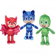 COMPLETE SET 3 Plushies 35cm Characters PJ MASKS Catboy + Howlette + Gekko