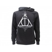 HARRY POTTER Felpa con Cappuccio DONI DELLA MORTE Deathly Hallows UFFICIALE Warner Bros