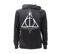 HARRY POTTER Felpa con Cappuccio DONI DELLA MORTE Deathly Hallows UFFICIALE Warner Bros