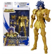 GEMINI SAGA Action Figure 17cm from SAINT SEIYA Original BANDAI Serie Anime Heroes