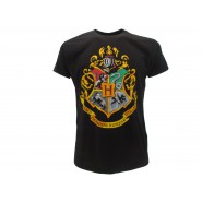 HARRY POTTER T-Shirt Maglietta STEMMA HOGWARTS Logo Scuola UFFICIALE Warner Bros