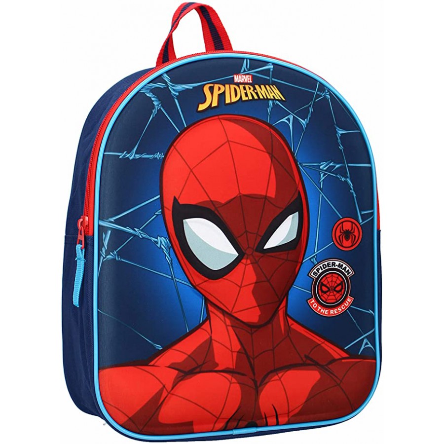 School Backpack SPIDER MAN HEAD 3D Boy 32x26cm ORIGINAL Marvel Vadobag -  Apecollection
