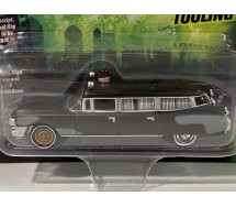 GHOSTBUSTERS Model Car 8cm CADILLAC BLACK AMBULANCE PRE ECTO 1959 Version Scale 1/64 Original  Johnny Lightnining