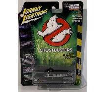 GHOSTBUSTERS Model Car 8cm CADILLAC BLACK AMBULANCE PRE ECTO 1959 Version Scale 1/64 Original  Johnny Lightnining