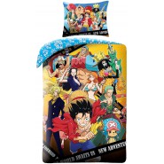 ONE PIECE Single Bed Set THE WORLD AWAITS US New Adventure Characters SPREAD The MAGIC COTTON Original DUVET COVER With SACK
