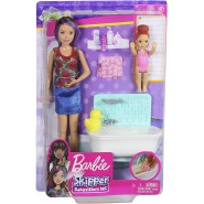 Playset Doll SKIPPER BABYSITTER Version FLOWERED T-Shirt Barbie Original MATTEL FXH05