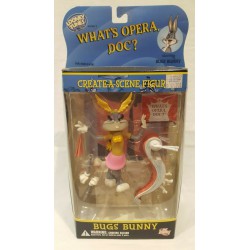 Raro DIORAMA BUGS BUNNY LOONEY TUNES Figura da collezione WHAT'S OPERA DOC circa 18cm ORIGINALE DC DIRECT