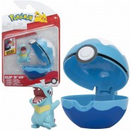 POKEMON Figure TOTODILE with POKEBALL Dive Quick  Ball CLIP AND GO Original JAZWARES