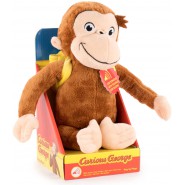 PLUSH 25cm CURIOUS GEORGE Monkey With BACKPACK and SOUNDS Boxed ORIGINAL Official